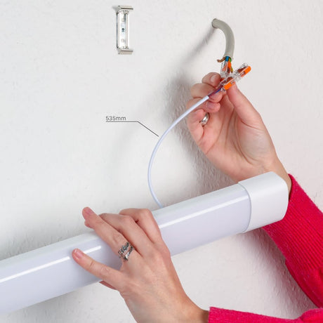 LED-Lichtleiste 4650 Lumen – 36 W – Kaltweiß 4000 K – 120 cm – Schutzart IP40 – 4er-Pack