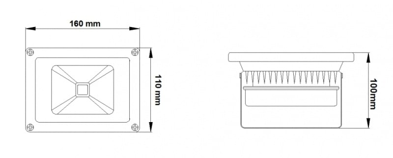 20-W-LED-Bauleuchte (entspricht 200-W-Arbeitsleuchte) | Kaltweiß (4500 K) | Wasserdicht (IP65) – Angebot