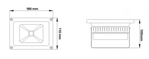 20-W-LED-Bauleuchte (entspricht 200-W-Arbeitsleuchte) | Kaltweiß (4500 K) | Wasserdicht (IP65) – Angebot