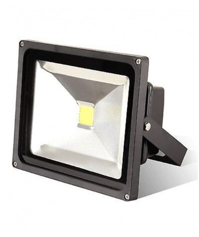 LED bouwlamp schijnwerper 20W vervangt 200W, koelwit 4500K, IP65, zwart
