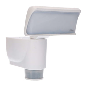 LED-Wandleuchte, 1100 Lumen, 18 W, kaltweiß (4000 K), mit Bewegungsmelder und Körpererkennung, Schutzart IP44, weiß