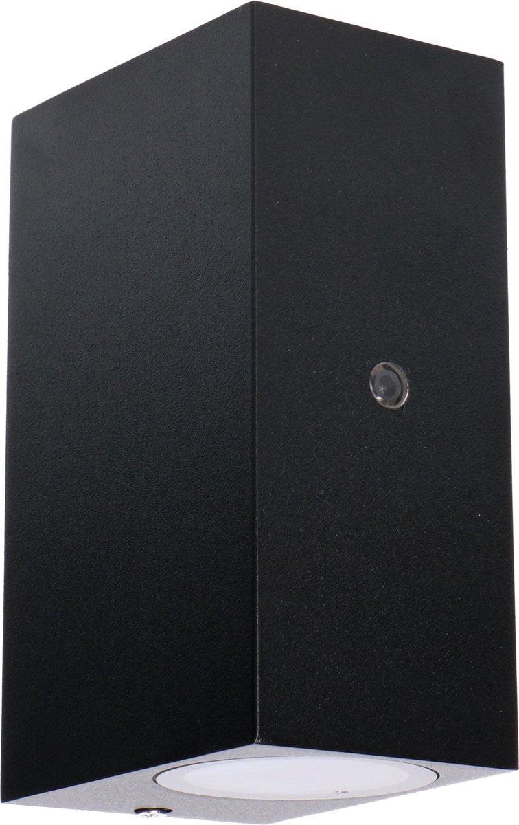 NØRD Up&Down - LED's Light LED Buitenlamp met sensor - IP44 waterdicht - GU10 fitting - Model Napoli - Zwart