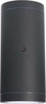 LED's Light Up &amp; Down LED Outdoor Lamp with Sensor - IP44 Waterproof - GU10 Fitting - Venezia Model - Anthracite