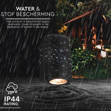 LED's Light LED Outdoor Lamp with Sensor - IP44 Waterproof - GU10 Fitting - Model Bari - Anthracite