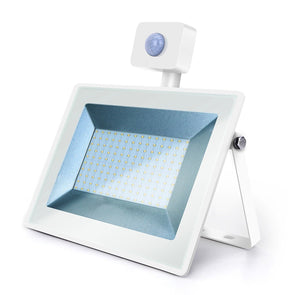 Weiße LED-Außenleuchte | 100W=1000W LED-Flutlicht | IR-Sensor | Kaltweiß 4000K | wasserdicht IP65 - LEDPLANET.NL