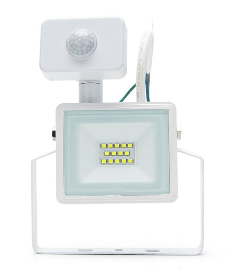 LED buitenlamp wit | 10W=100W LED schijnwerper | IR sensor | daglichtwit 6400K | waterdicht IP65 - LEDPLANET.NL