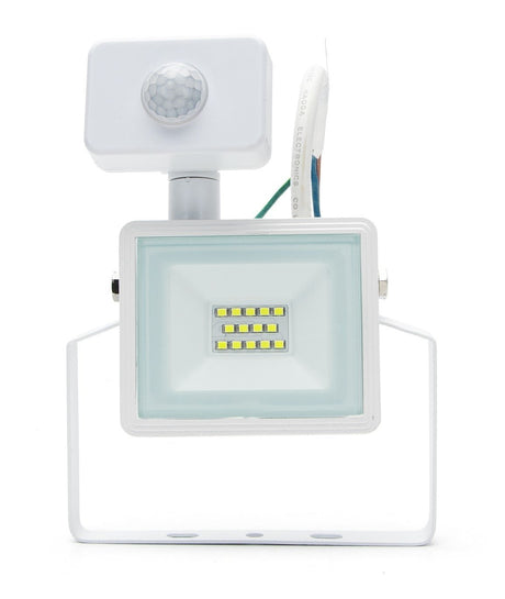LED buitenlamp wit | 10W=100W LED schijnwerper | IR sensor | koelwit 4000K | waterdicht IP65 - LEDPLANET.NL
