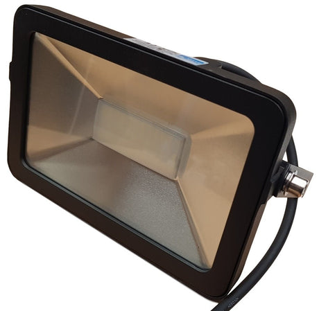 LED buitenlamp zwart | 30W=350W LED schijnwerper | koelwit 4000K | waterdicht IP65 - LEDPLANET.NL