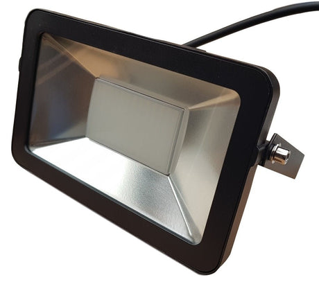 LED buitenlamp zwart | 50W=550W LED schijnwerper | warmwit 4000K | waterdicht IP65 - LEDPLANET.NL