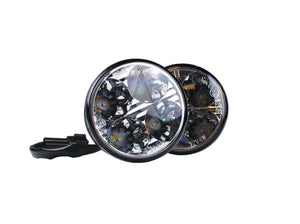 Daytime running light set 2 pieces - Ø 70 mm - LED fog lamps - E4 brand approved - 12V & 24V