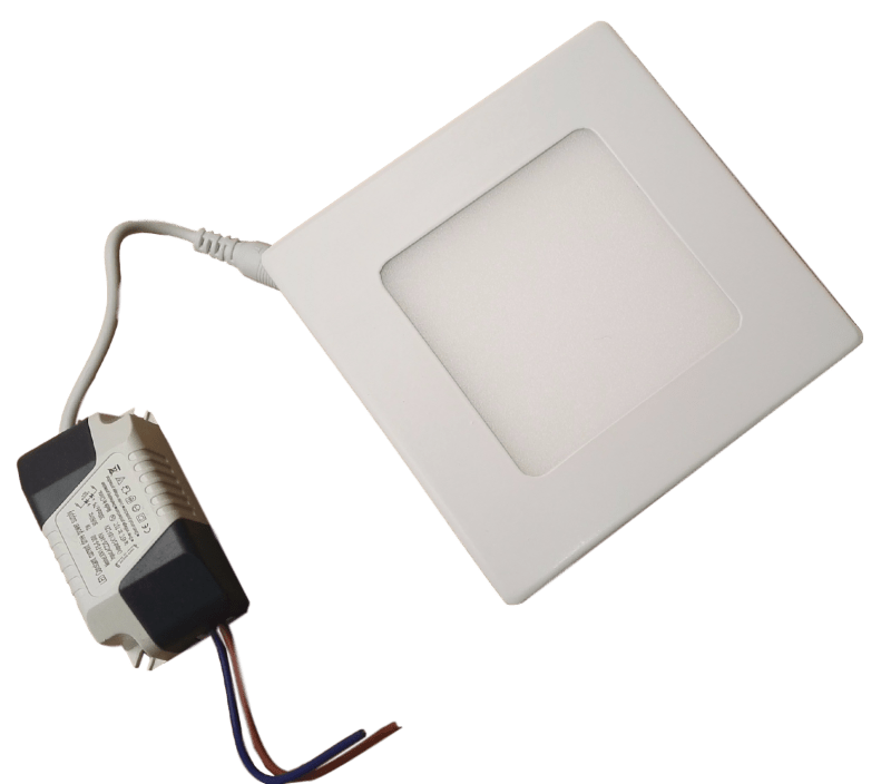 LED downlight vierkant | 120 x 120mm | 6 Watt daglichtwit | 6500K | inbouw - LEDPLANET.NL