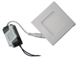 LED downlight vierkant | 85 x 85mm | 3 Watt warmwit | 3000K | inbouw - LEDPLANET.NL