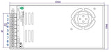 LED driver 12 Volt DC - 29A | 350 Watt + geforceerde koeling | IP20 - binnenshuis - LEDPLANET.NL