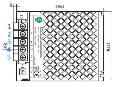 LED-Treiber 12 Volt DC – 3 A | 36 Watt | IP20 – für den Innenbereich – LEDPLANET.NL