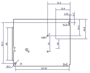 LED-Treiber 12 Volt DC - 8,5A | 100 Watt | IP20 – drinnen