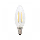 LED lamp E14 | candle lamp C35 | 4W=40W | daylight white filament 6500K