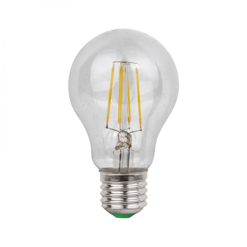 E27 LED bulb | incandescent lamp A60 | 8W=80W | daylight white filament 6500K