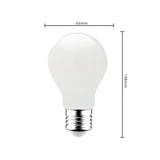 LED-Lampe E27 – Mattweißes Glas – 4 W/40 W – 470 lm – Warmweißes Licht