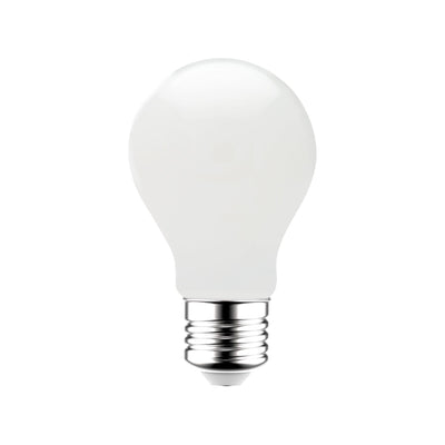 Lampada LED E27 - Vetro bianco opaco - 4W/40W - 470 lm - Luce bianca calda