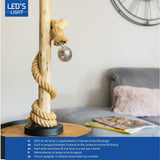 LED-Filamentlampe A60 mit Rauchglas – E27-Fassung – 4,5 W – 120 Lumen – Extra warmweiß (1800 K) – Dimmbar