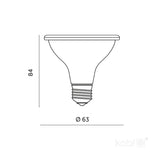 LED Kweeklamp E27 7W 185lm - Groei & Bloei - 38° Gericht - Wit - IP20 - 230V
