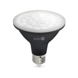 Lampa LED do uprawy E27 9 W 300 lm – wzrost i kwitnienie – kierunkowa 38° – czarna – IP20 – 230 V