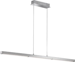 LED Hanglamp Linear 150cm - 25W - Dimbaar 3 Stappen - Touch Dimmer - Chroom