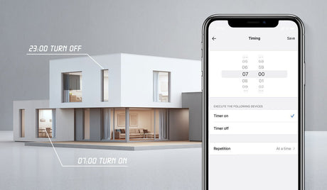 E14 smart LED candle bulb with the Aigostar app for smart timers and lighting control