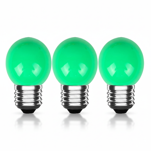 LED-Kugellampe E27 Grün - 300 Lumen - 3W - IP20 - G45 - 230V - 3 Stück