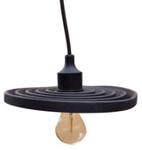 LED lamp DIY | vouwbare hanglamp - strijkijzer snoer | E27 siliconen fitting | zwart - LEDPLANET.NL