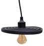 LED lamp DIY | vouwbare hanglamp - strijkijzer snoer | E27 siliconen fitting | zwart - LEDPLANET.NL