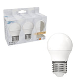 LED E27 Bulbs - 470 lm - Warm white light - 3 bulbs