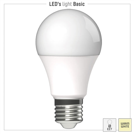 LED-Lampe E27 warmweiß 2700K matt - 8,5W 806 Lumen