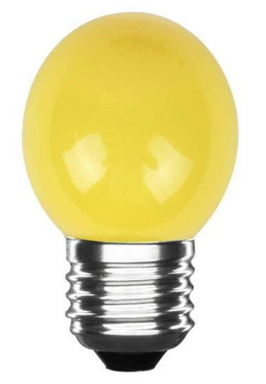 LED-Kugellampe E27 Gelb - 300 Lumen - 3W - IP20 - G45 - 230V