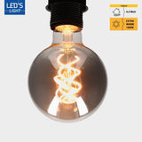 LED-Lampe Smokey E27 - Edison Vintage - Dimmbares Licht - Glühbirne G95