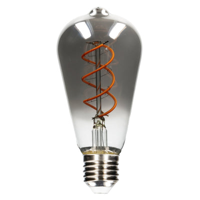 LED Lamp smokey E27 - Nostalgic retro - Dimmable warm white light - Edison ST64