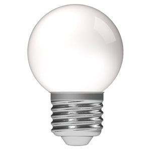 LED buitenlamp E27 warmwit 2700K - 1W 40 lumen - G45 IP44 spatwaterdicht - mat opaal