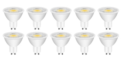 Ampoules LED à intensité variable, lot de 10, GU10, 450 lm, 3000 K, IP20