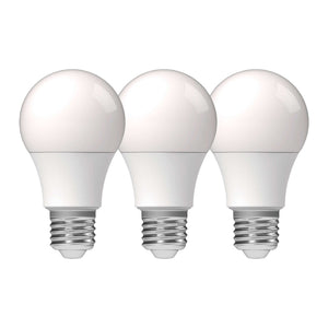 LED Lamp 806 lumens - 8W - Cool white 4000K - E27 - Pack of 3