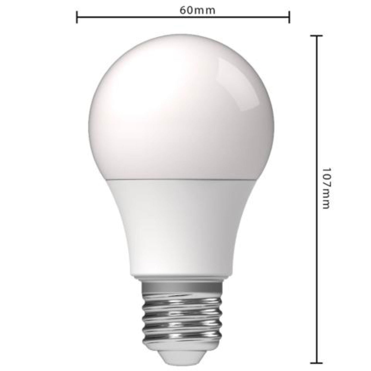 LED-Lampe E27 - 806 Lumen - Warmweiß 2700K - 8W ersetzt 60W - 3 Stück