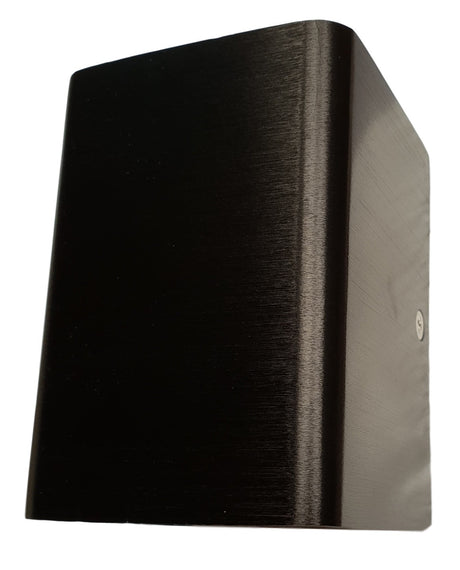 LED lampen | wandspot 2 - zijdig sfeerlicht | 3W 3000K | 7 x 10cm zwart geborsteld - LEDPLANET.NL