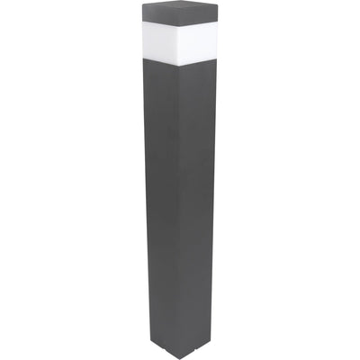 LED Lamppost E27 - IP44 - Aluminum - 76cm - Gray