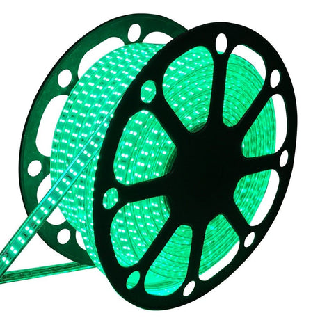 LED lichtslang groen | 230V AC - 7W - 60 LED's/m | waterdicht IP65 | 10 meter - LEDPLANET.NL