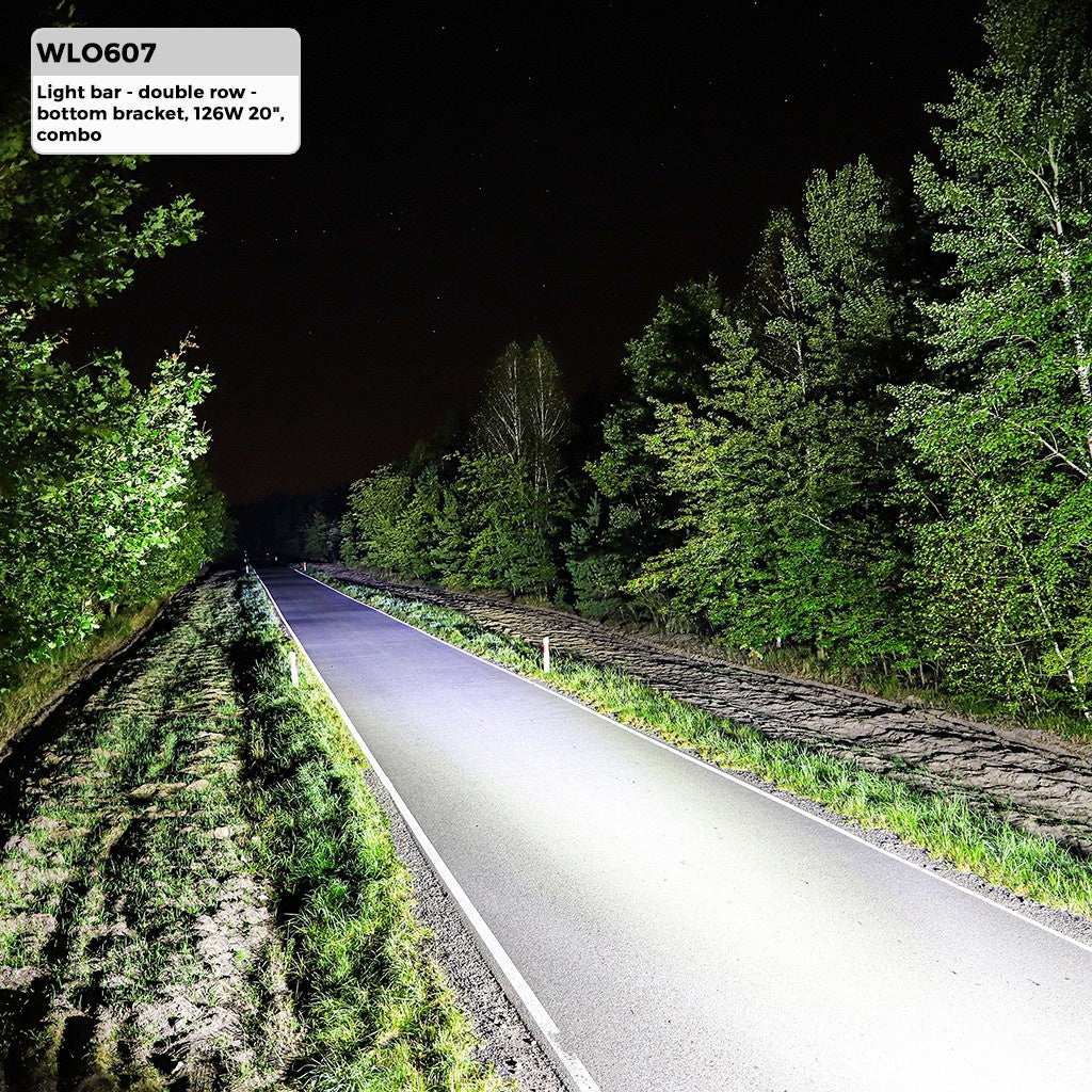 LED light BAR 20" 126W (42x3W Osram) | schijnwerper 12V & 24V combo | offroad 6000K - IP67 - LEDPLANET.NL