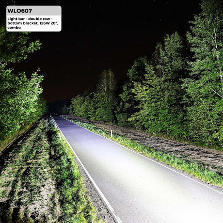 LED light BAR 20" 126W (42x3W Osram) | schijnwerper 12V & 24V combo | offroad 6000K - IP67 - LEDPLANET.NL