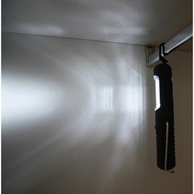 LED Akku-Handlampe mit Magnet - Kabellos - Kaltweißes Licht - Schwarz
