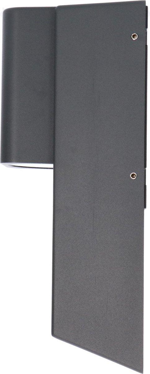 LED Außenwandleuchte mit GU10 Fassung - Streifen - Rimini - IP44 - Anthrazit