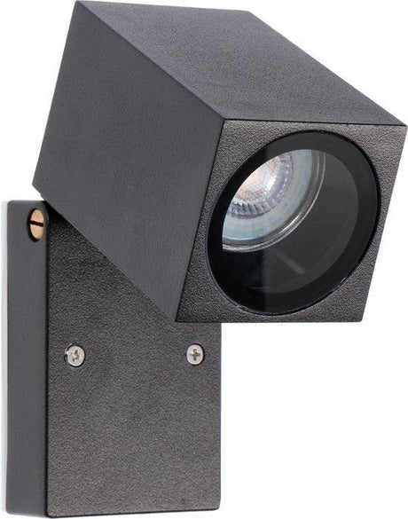 Lampada da esterno LED orientabile LED's Light - Attacco GU10 - IP44 - Nero - Modello Lucca