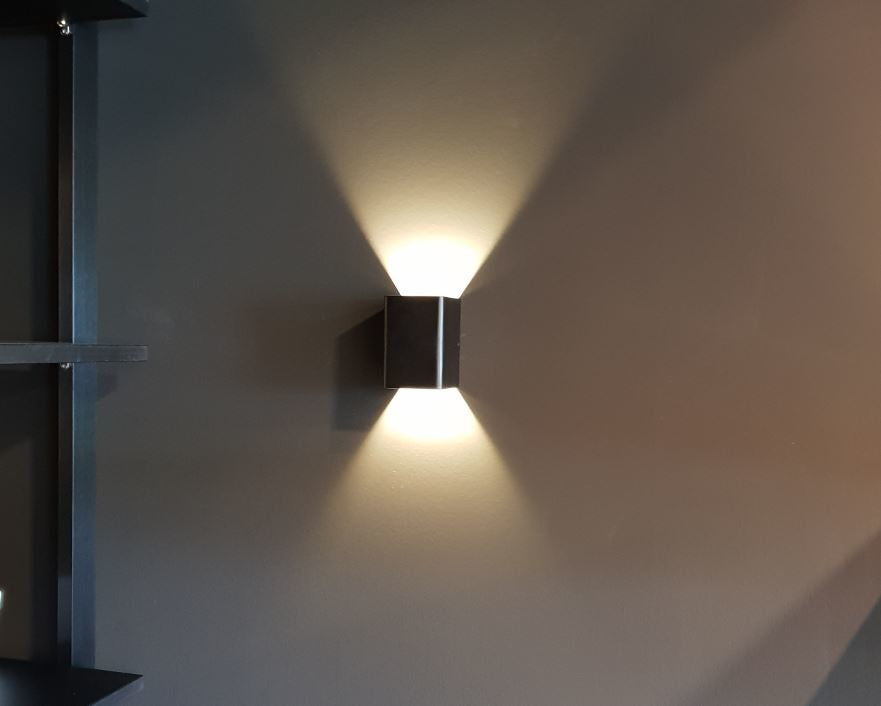 LED lamps | wall spot 2-sided mood light | 3W 3000K | 7 x 10cm white lacquered