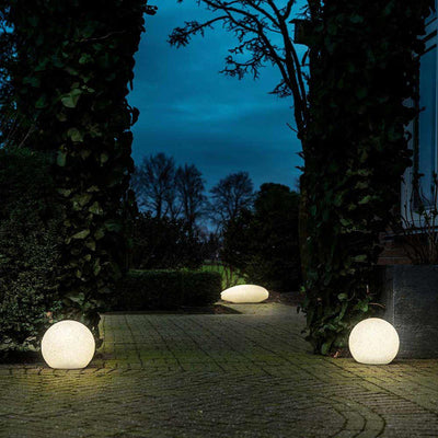 LED path lighting stone warm white with sensor - IP65 waterproof - 20cm